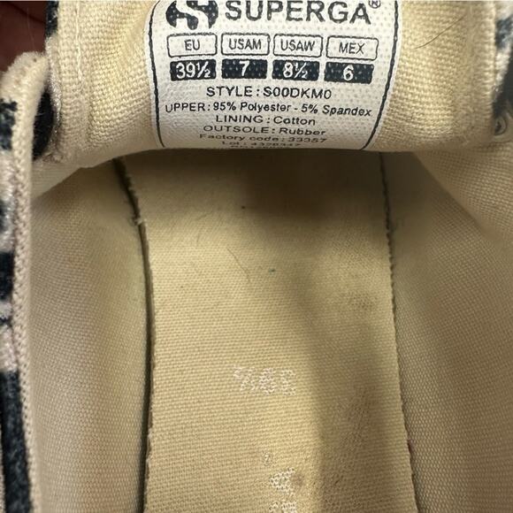 Superga FANVELVETW DALMATIAN velvet leopard dot sneaker US size 8.5 Euro 39.5 - Picture 7 of 15